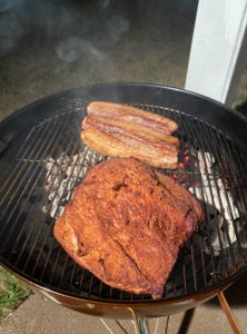 Pork on Web Grill