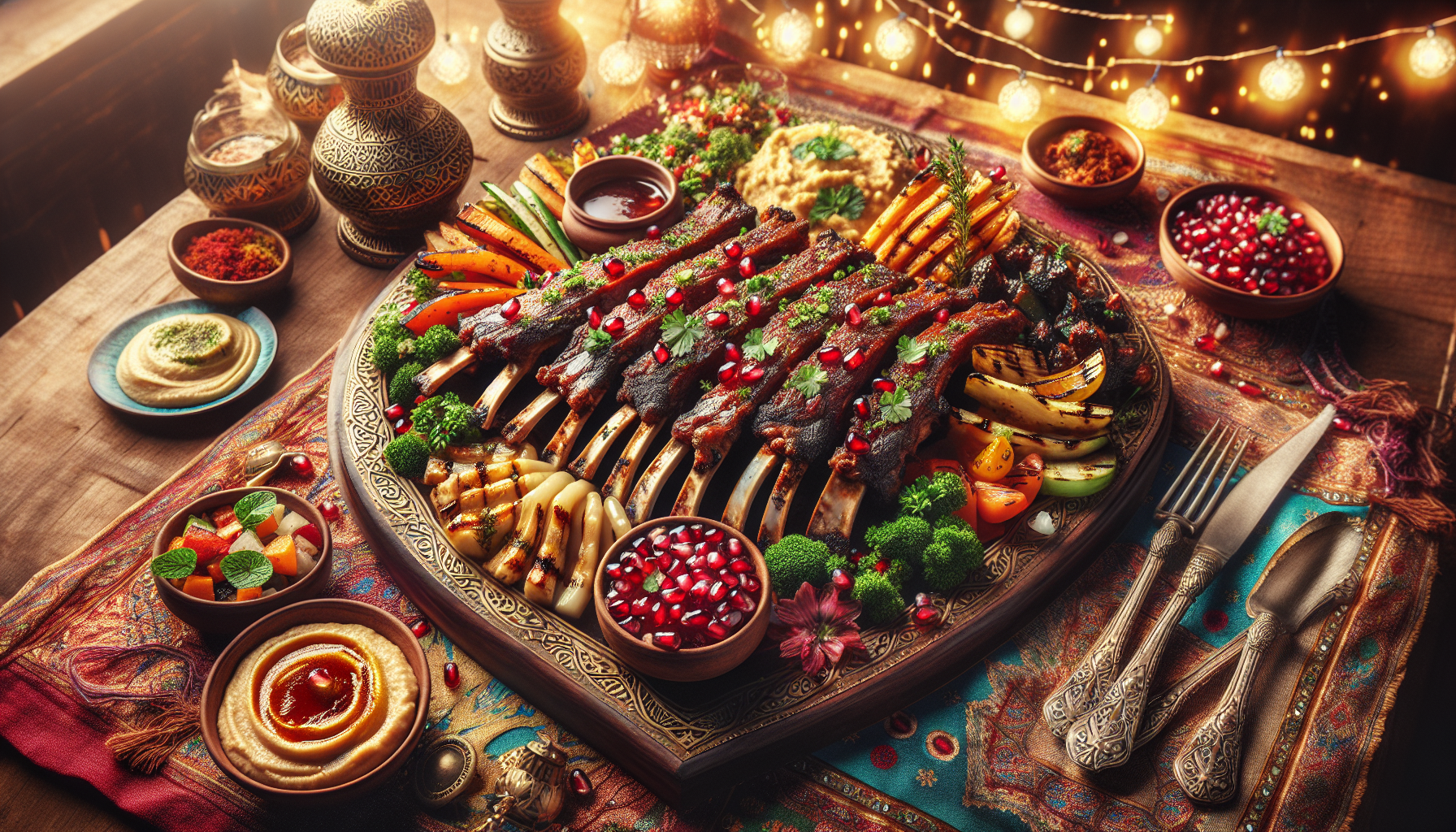 The Fusion Of Middle Eastern Flavors And BBQ Ribs